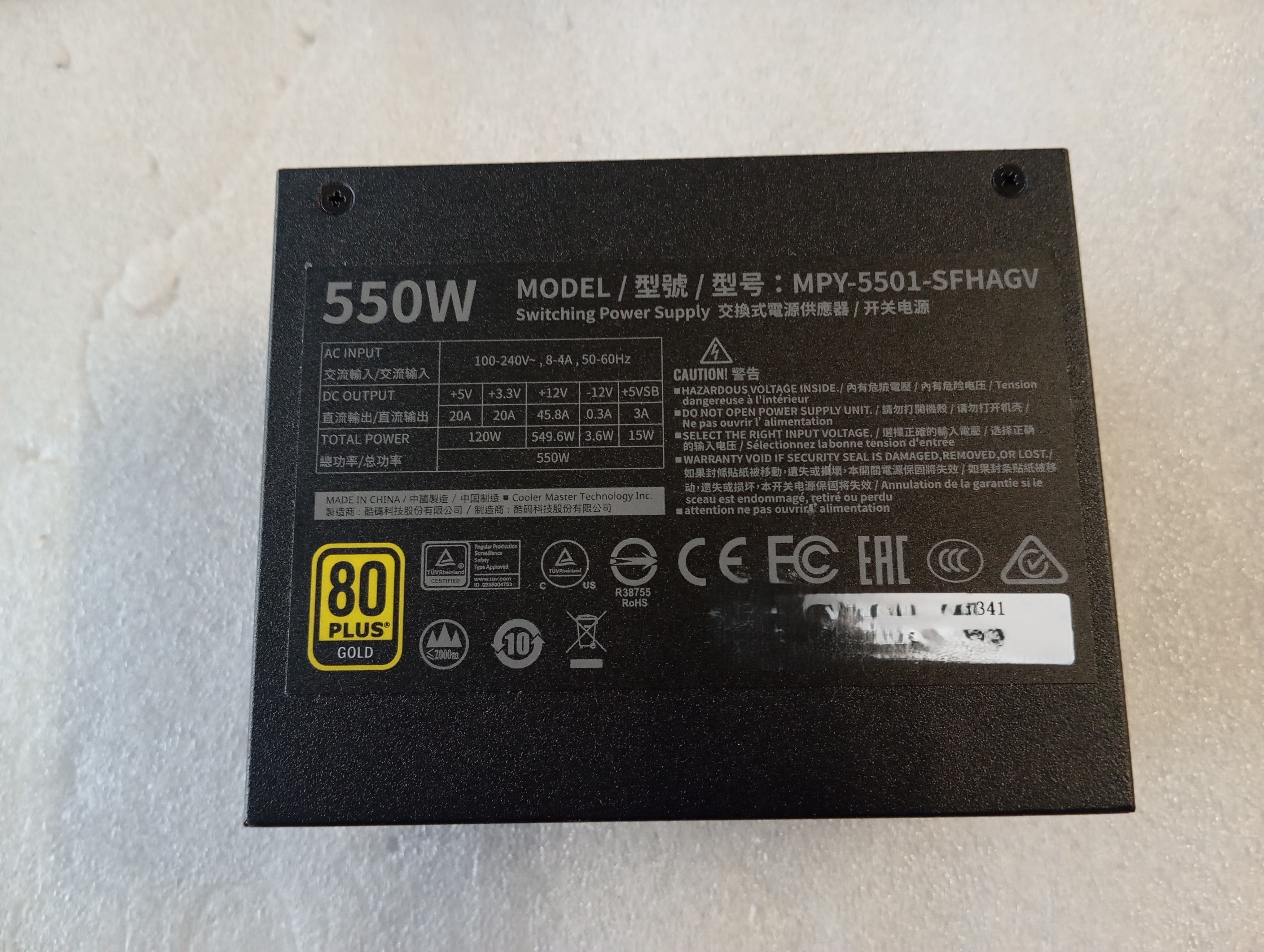 Refurbished Cooler Master V550 SFX Gold Refurbished Cooler Master V550 SFX Gold